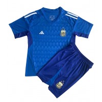 Argentina Målvakt Bortatröja Barn VM 2022 Kortärmad (+ Korta byxor)